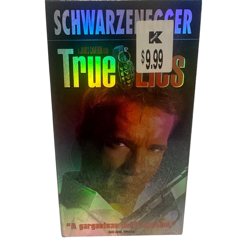 New True Lies VHS Holographic James Cameron Action Movie Watermark